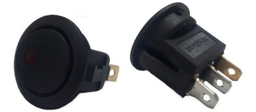 Switch Rededondo Universal 3 Patas On/off Led (1 Pza)