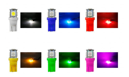 Foco Tipo Pellizco 5 Led's (60 Pares) Varios Colores