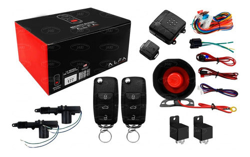 Alarma Antirrobo Automotriz Alfa + 2 Relay Y 2 Actuadores