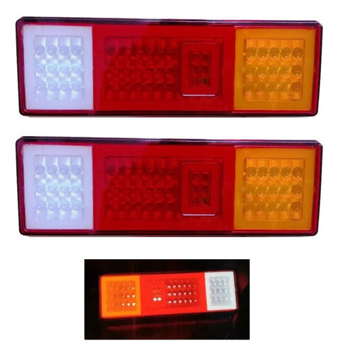 Par Plafon Calaveras 49 Led Arillo Gel Nissan Estaquitas 12v