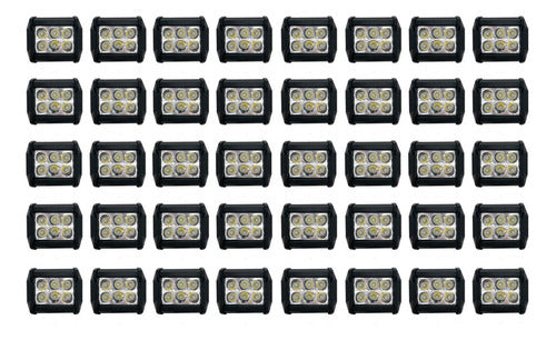 Faros 6 Led Tipo Concha Luz Fija Y Estrobo (40 Pzas)