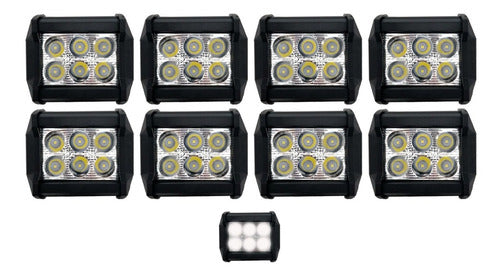 Faros 6 Led Tipo Concha 8 Pzas.