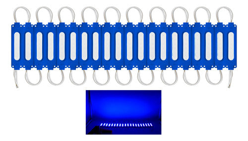20 Modulos De Led 5730 Encapsulados Reforzados 6 Led Cob Luz Azul