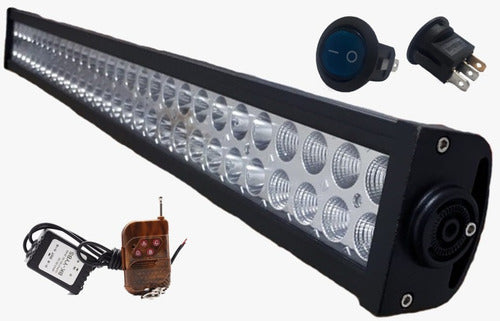 Barra Recta 52 PuLG. 100 Led + Control De Estrobo + Switch