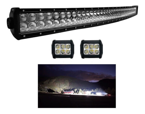Barra Curva Led 42 PuLG. + Par De Duallys