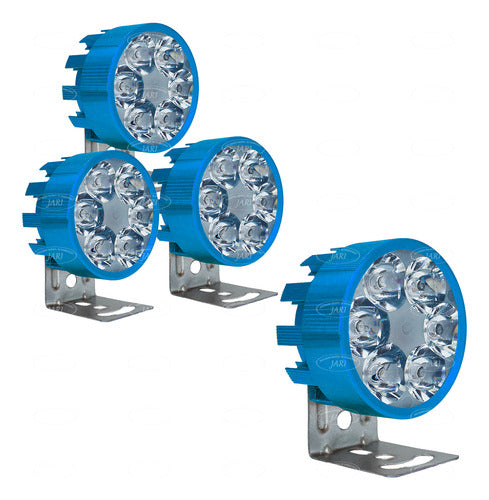 Faro Estroboscópico Azul Tunix 4 Piezas Fa-lhmlr6b