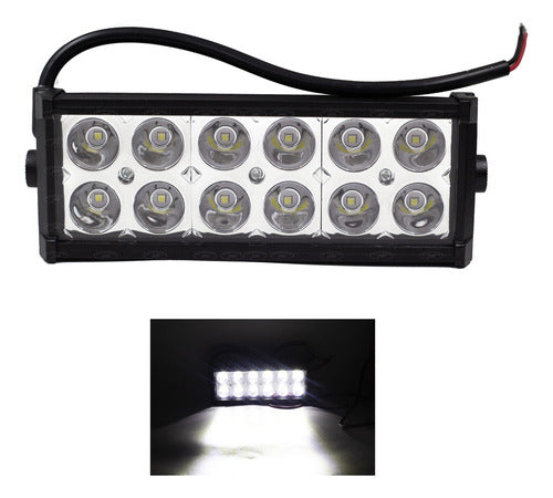 Barra 12 Led 7'' 36w Jeep Moto 4x4