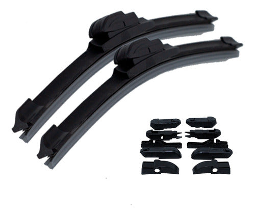 2pz Plumas Limpiaparabrisas Curvas Universales Tunix Pl-708