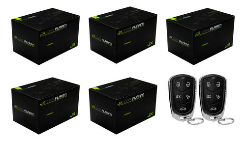 5 Kit Alarma De Seguridad Antirrobo Para Auto 5 Canales Jx