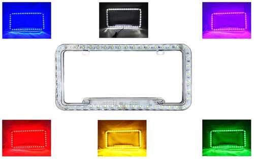 Marco Placa Led Varios Colores Con Funciones