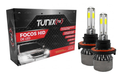 Kit De Led 4 Caras Tuníx Cob 7600lm 6500k Varias Medidas