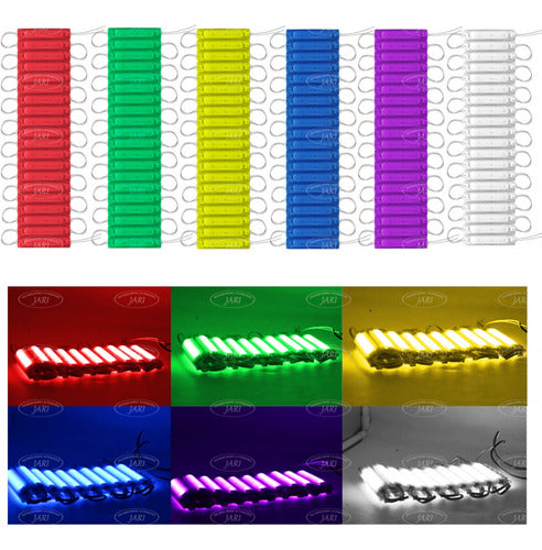 20 Pz Modulo 9 Led Encapsulado 12v Varios Colores