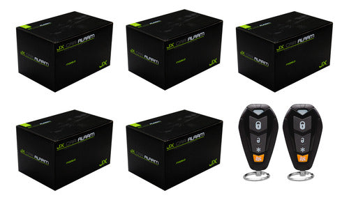 5 Kit Alarma De Seguridad Antirrobo Para Auto 5 Canales Jx