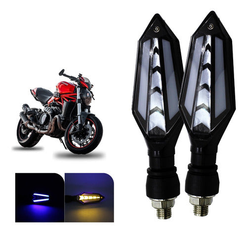 Par Direccionales Para Motocicleta Led Varios Modelos