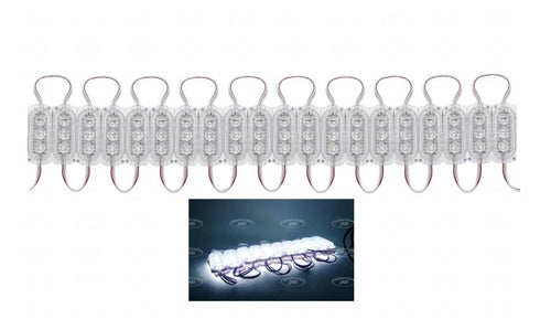 20 Módulos Cristal 5050 3 Led Con Lupa 12v Varios Colores