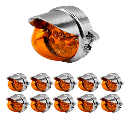 10 Pz Plafon Punta Zepelin Empotrable Con Pestaña 12-24v