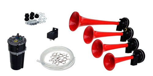 Claxon Musical 5 Cornetas De Aire Diferentes Melodías