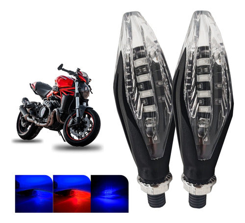 Par Direccionales Para Motocicleta Led Varios Modelos