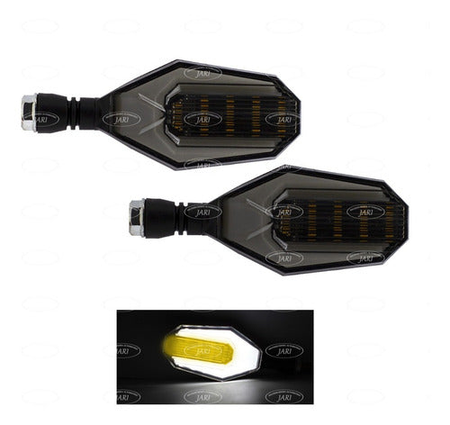 Par Direccionales Led Secuencial Gel Moto Universal