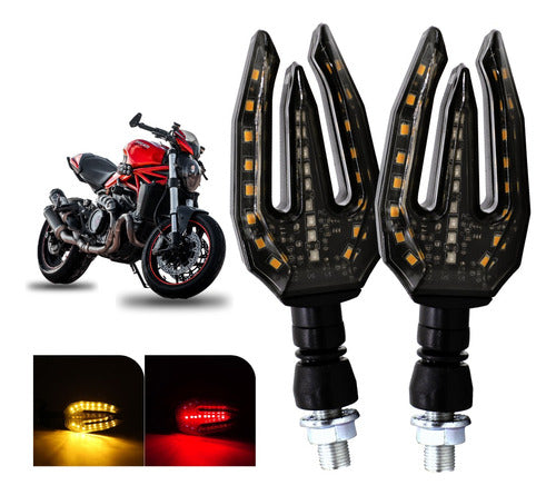 Par Direccionales Para Motocicleta Led Varios Modelos