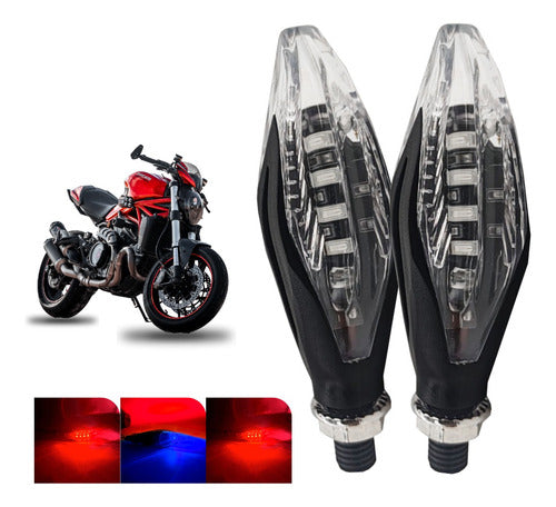 Par Direccionales Para Motocicleta Led Varios Modelos