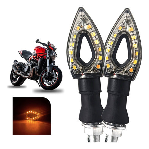 Par Direccionales Para Motocicleta Led Varios Modelos