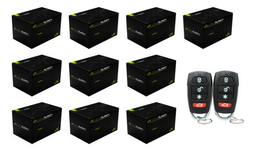 10 Kit Alarma De Seguridad Antirrobo Para Auto 5 Canales Jx