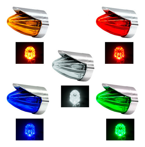 Plafon Led Laser Gel Zepelin Largo Con Pestaña Cromo 12-24v