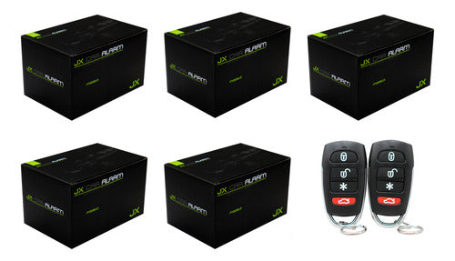 5 Kit Alarma De Seguridad Antirrobo Para Auto 5 Canales Jx