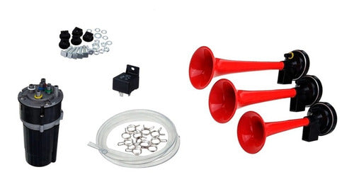 Claxon Musical 5 Cornetas De Aire Diferentes Melodías