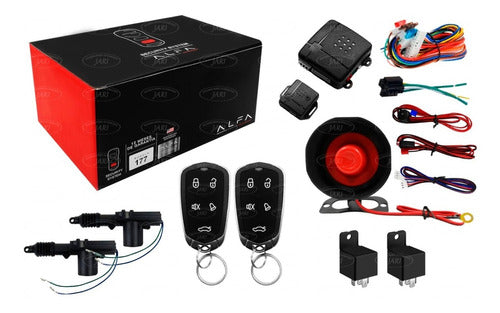 Alarma Antirrobo Automotriz Alfa + 2 Relay Y 2 Actuadores