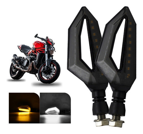 Par Direccionales Para Motocicleta Led Varios Modelos