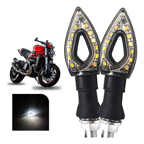 Par Direccionales Para Motocicleta Led Varios Modelos