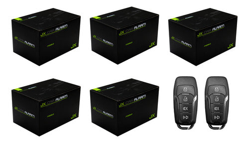 5 Kit Alarma De Seguridad Antirrobo Para Auto 5 Canales Jx
