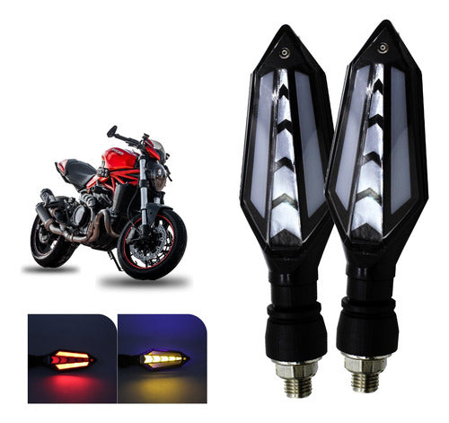 Par Direccionales Para Motocicleta Led Varios Modelos