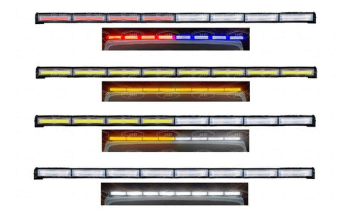 Barra Torreta Estrobo Código Leds Cob 8 Módulos 45'' 80w