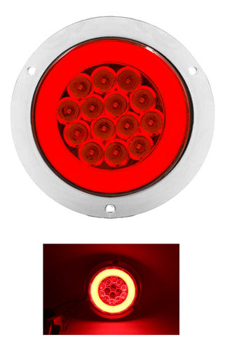 Plafon Redondo 14 Led Aro Plasma Gel 4 Funciones 12-24v