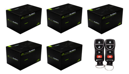 5 Kit Alarma De Seguridad Antirrobo Para Auto 5 Canales Jx