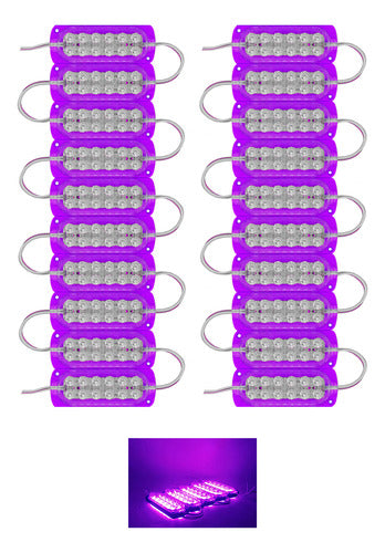 20 Módulos 12 Led Tiras De Luces 3528 Reforzado Ip67